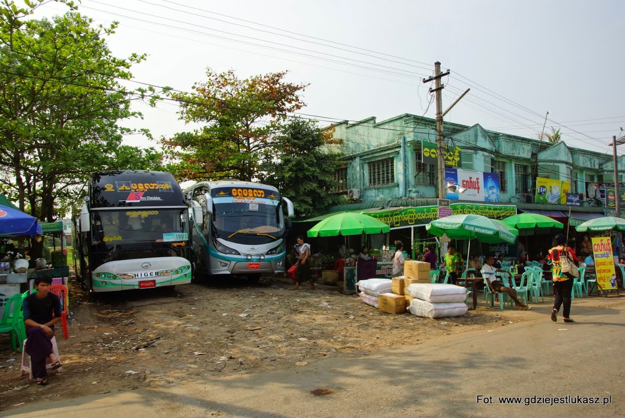 Miasteczko-dworzec w Rangun